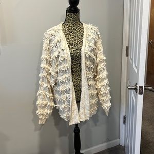 VINTAGE Cache white cardigan